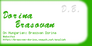 dorina brasovan business card